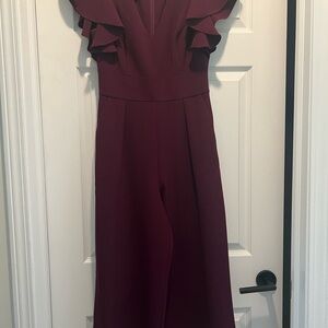 Eliza J Red Jumpsuit with Chic Design